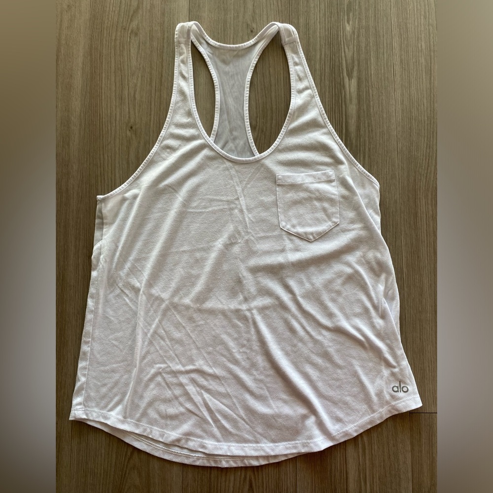 ALO White sporty shirt